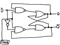 Logic circuit for a D-Flip Flop